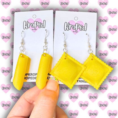 Pasta Noodle Earrings