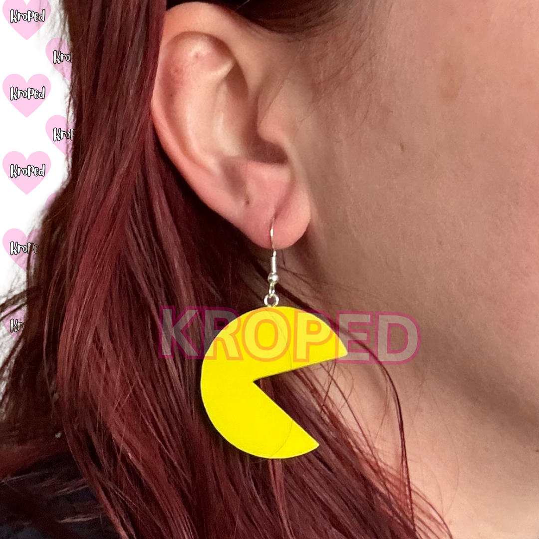 Retro Ghost Game Earrings