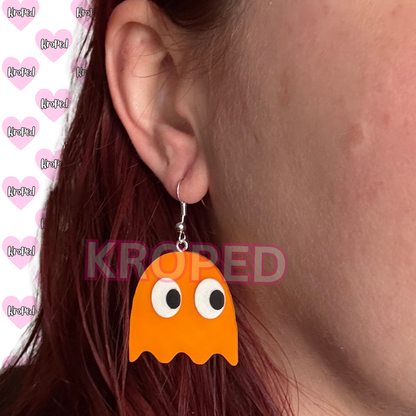 Retro Ghost Game Earrings
