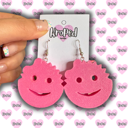 Smiley Sponge Earrings