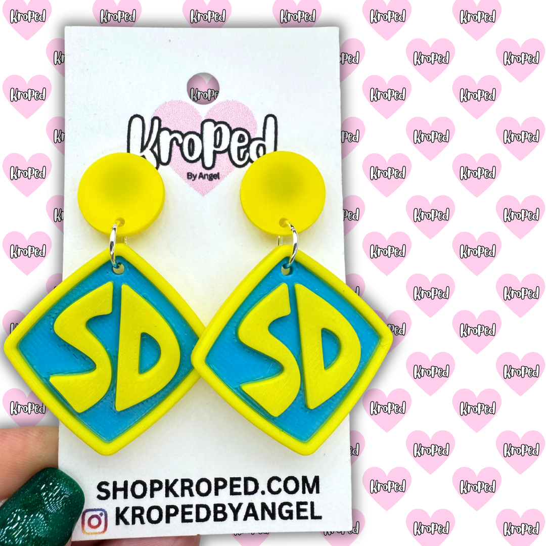 Dog Tag Earrings