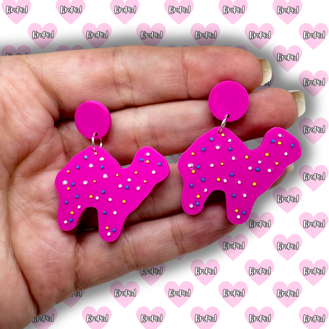 Iced Animal Cookie Earrings