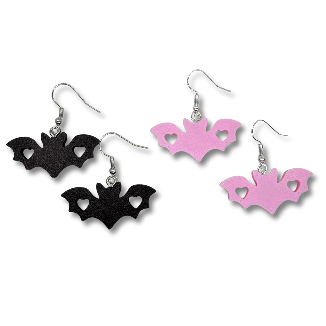 Heart Bat Earrings