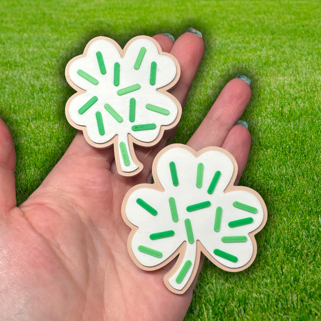 Clover Shamrock Cookie Magnets