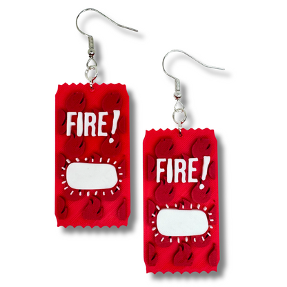 Hot Sauce Packet Earrings