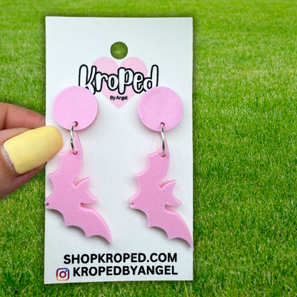 Dangle Bat Earrings