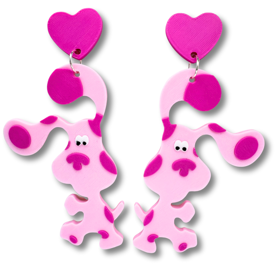 Dog Cartoon Character Dangle Earrings