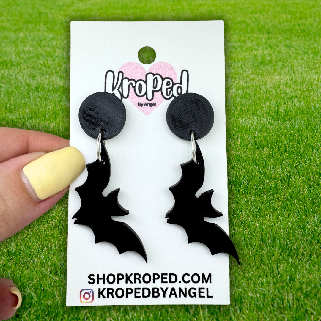 Dangle Bat Earrings