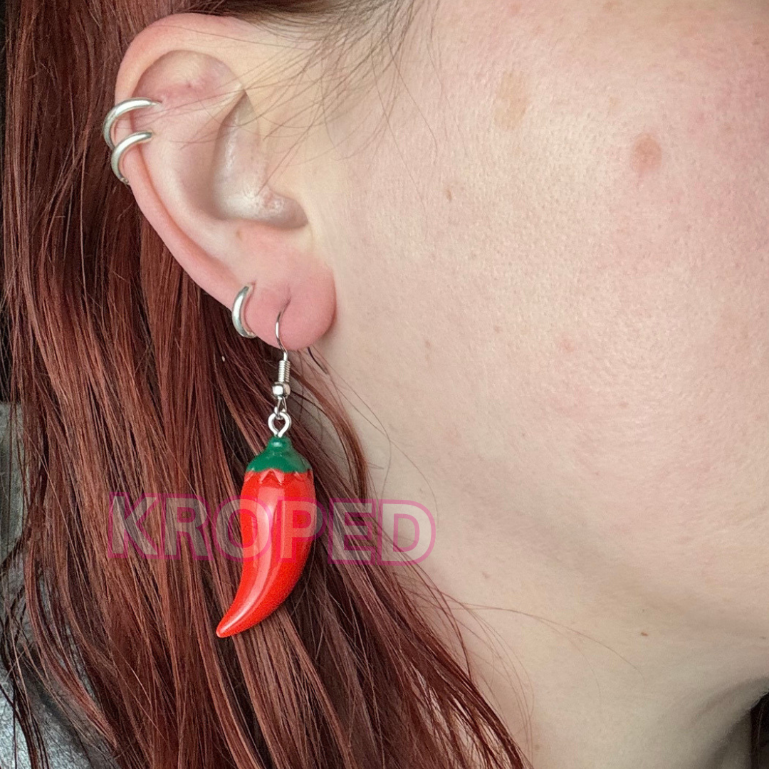 Red Chili Pepper Earrings