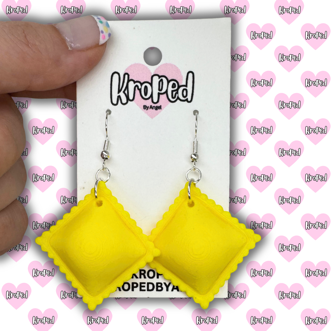 Pasta Noodle Earrings