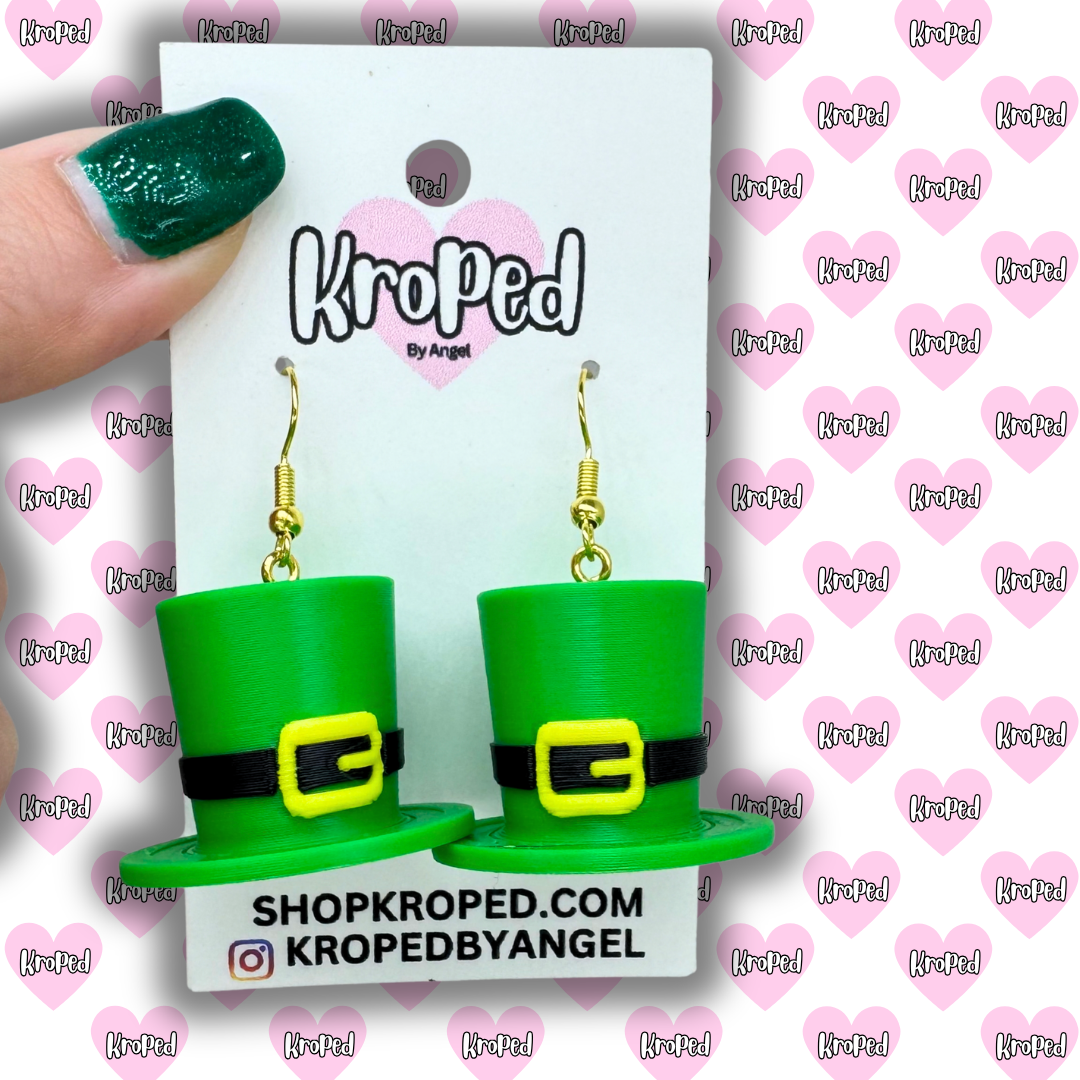 Leprechaun Hat Earrings