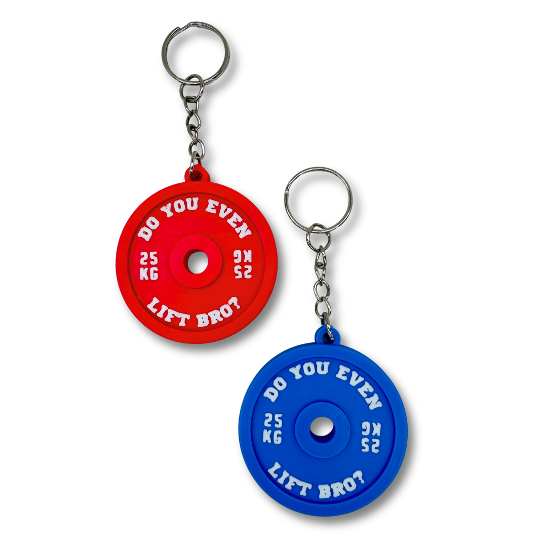 Do You Even Lift Bro Weight Plate Keychain