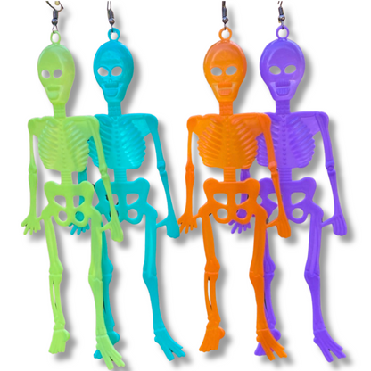 Long Skeleton Earrings