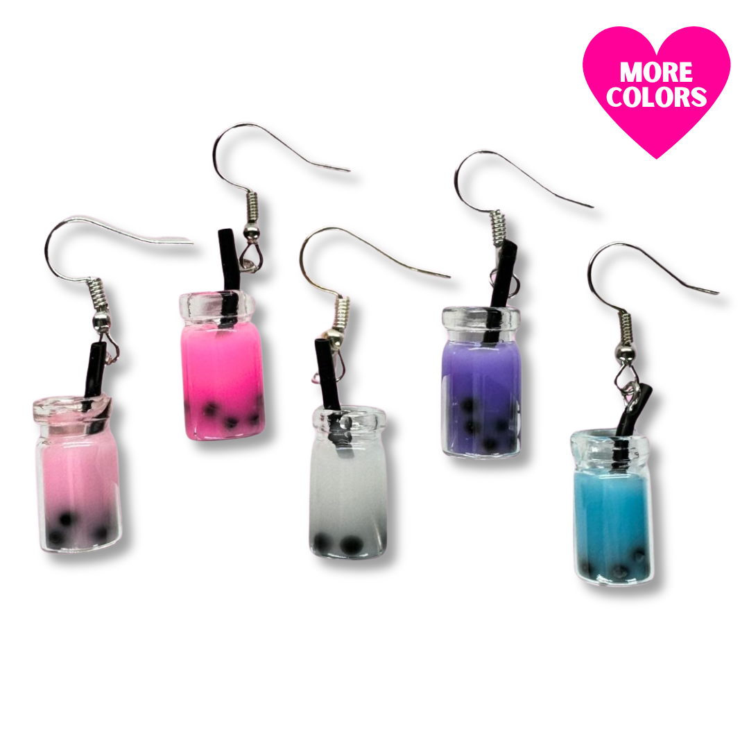 Boba Bubble Tea Earrings