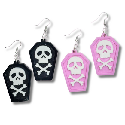 Skull Tombstone Earrings