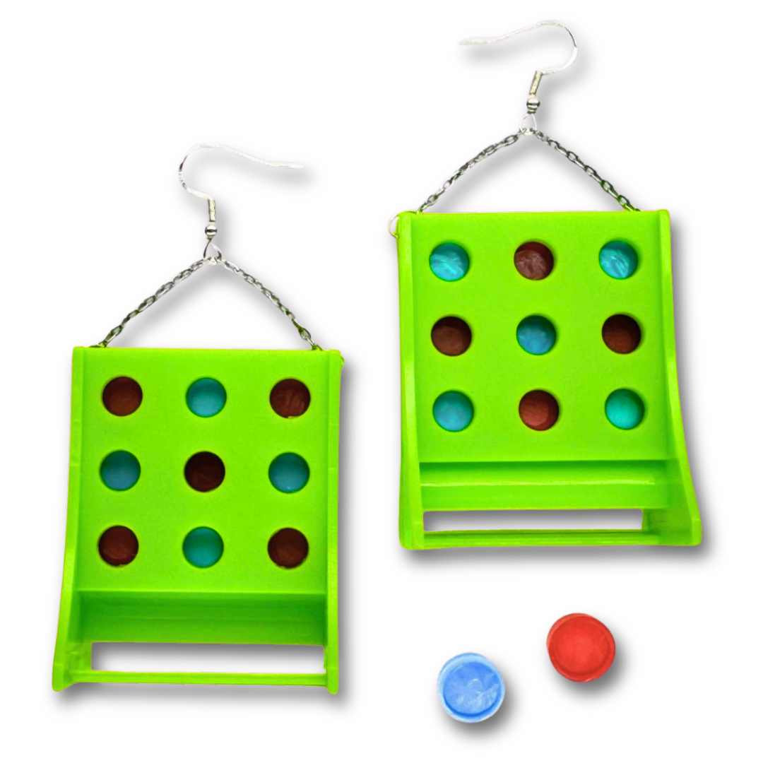 3 In-a-Row Game Earrings