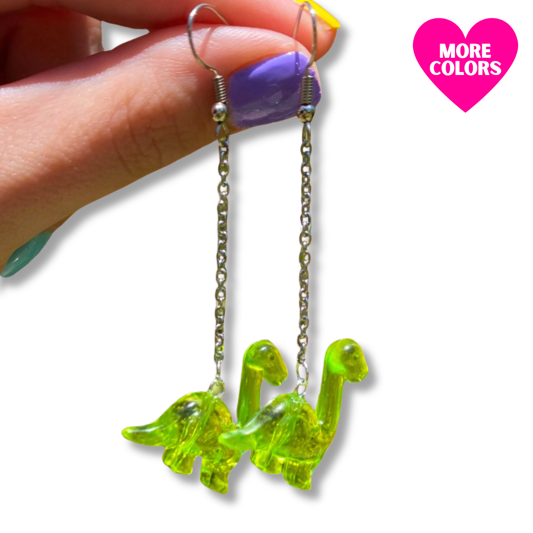 Dinosaur Charm Earrings