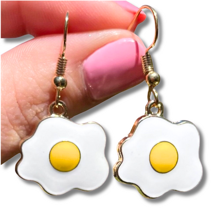 Egg Splat Charm Earrings