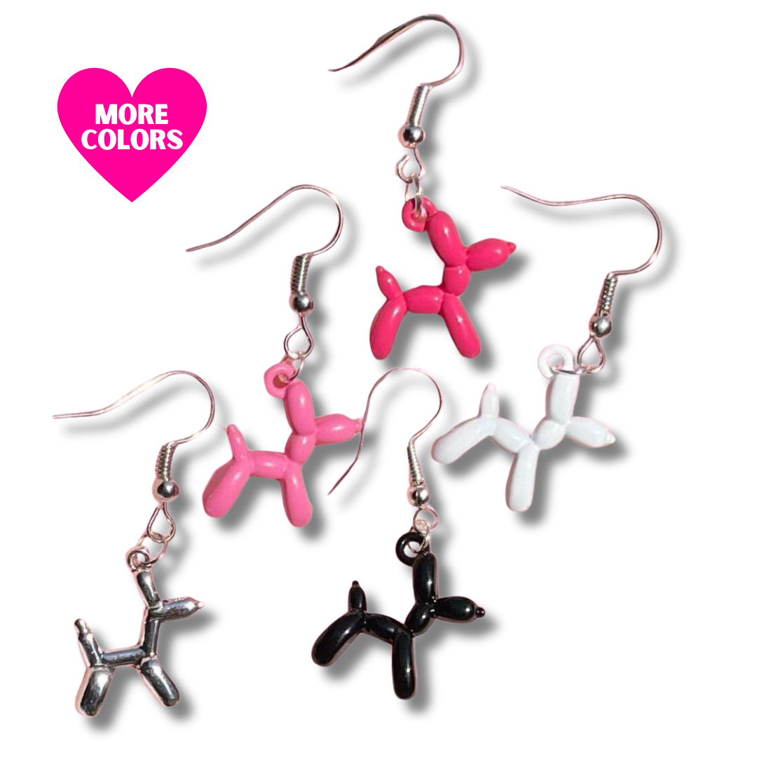 Balloon Dog Earrings