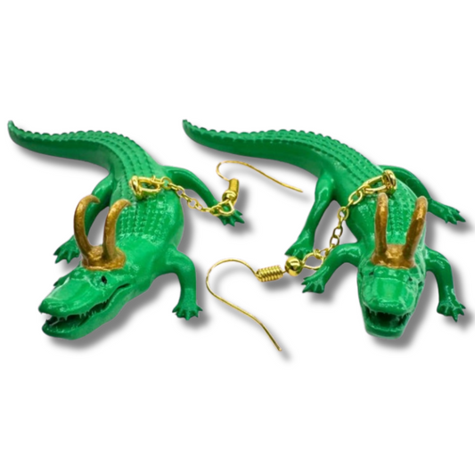 Alligator Loki Earrings