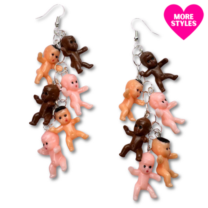 Baby Dangle Cluster Earrings