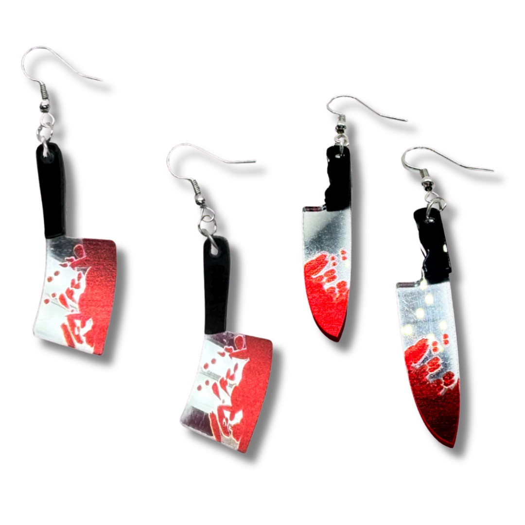 Bloody Knife Earrings