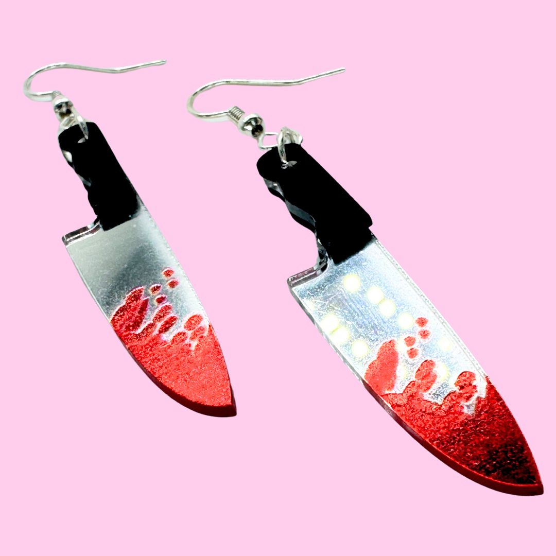 Bloody Knife Earrings