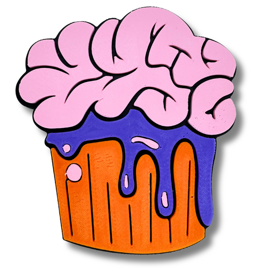 Brain Cupcake Magnet