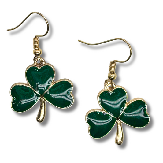 Heart Shamrock Earrings