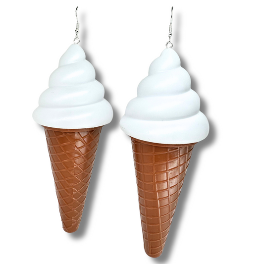 Soft Serve Ice Cream Toy Earrings