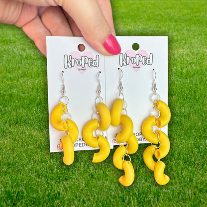 3D Printed Dangle Noodle Earrings