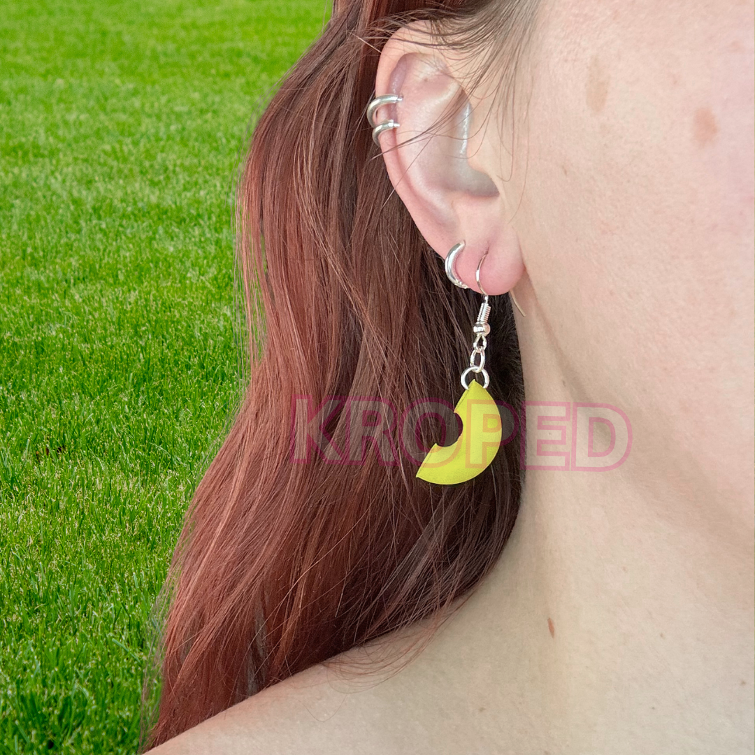 3D Printed Dangle Noodle Earrings