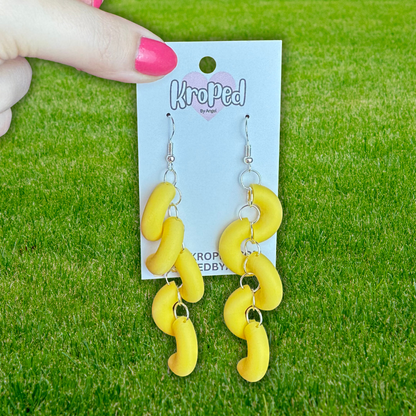 3D Printed Dangle Noodle Earrings