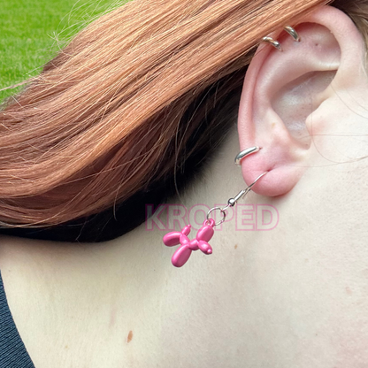 Balloon Dog Charm Earrings