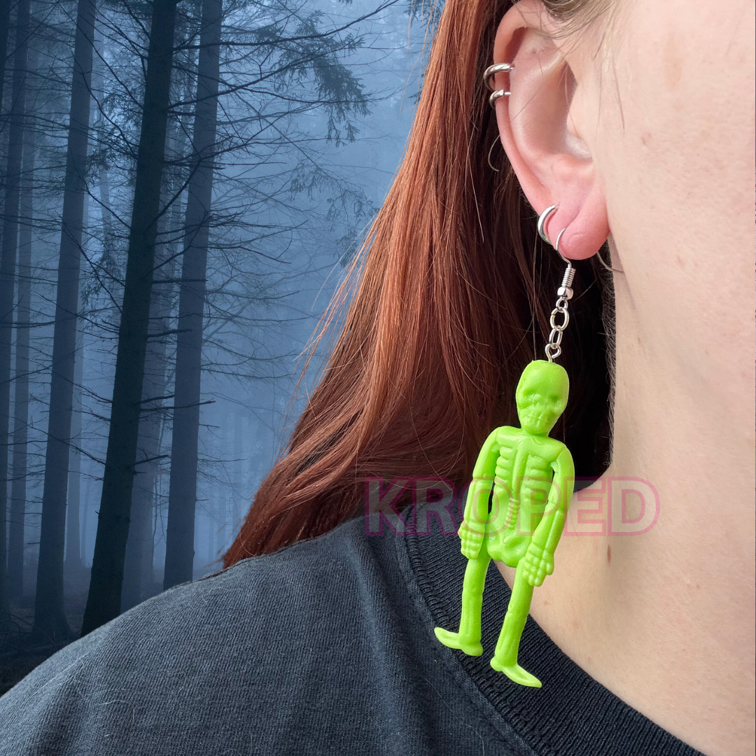 Stretchy Skeleton Earrings