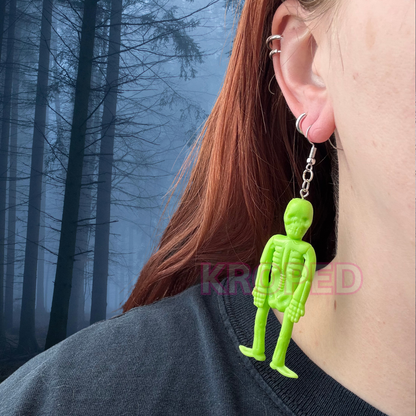 Stretchy Skeleton Earrings