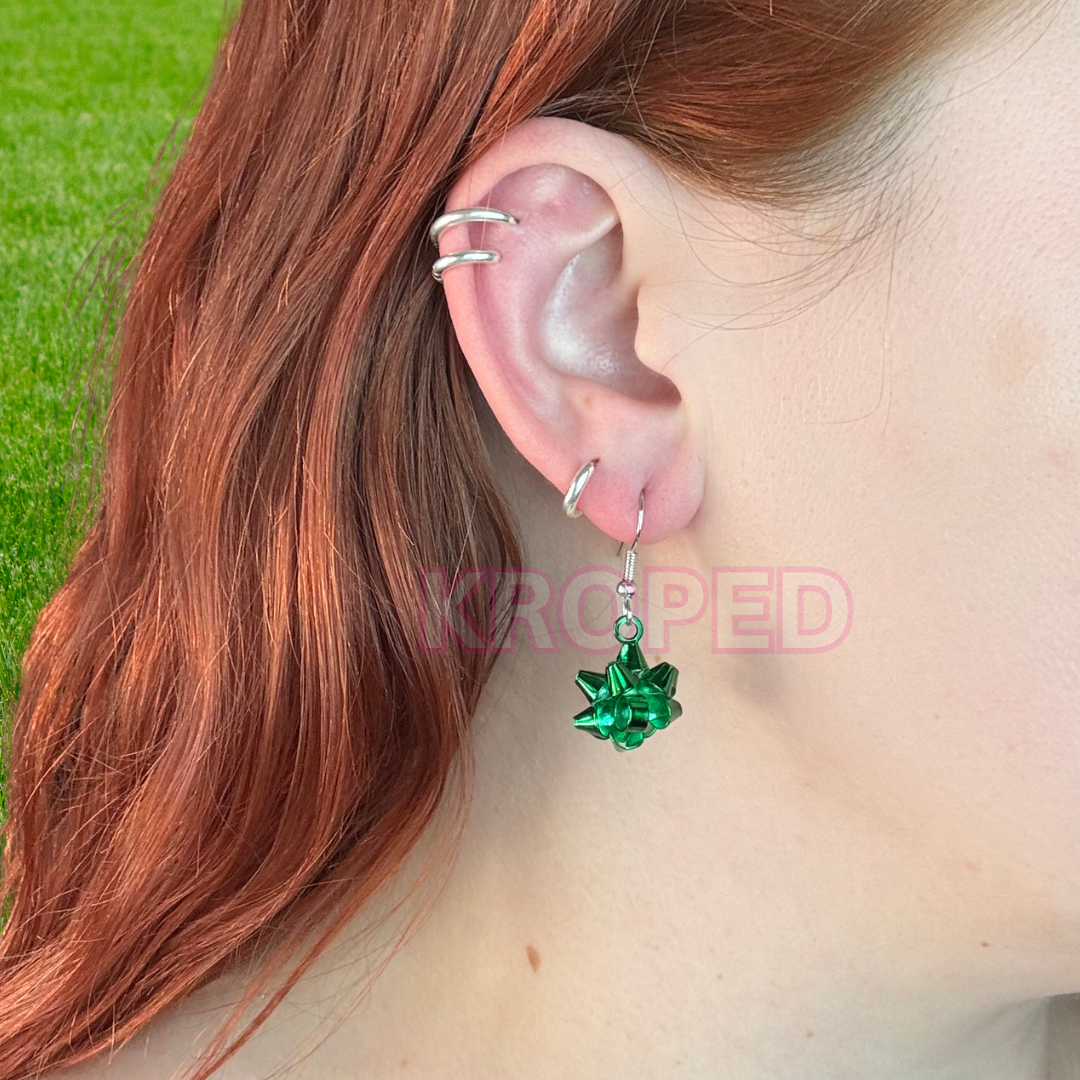 Mismatched Present Bow Earrings