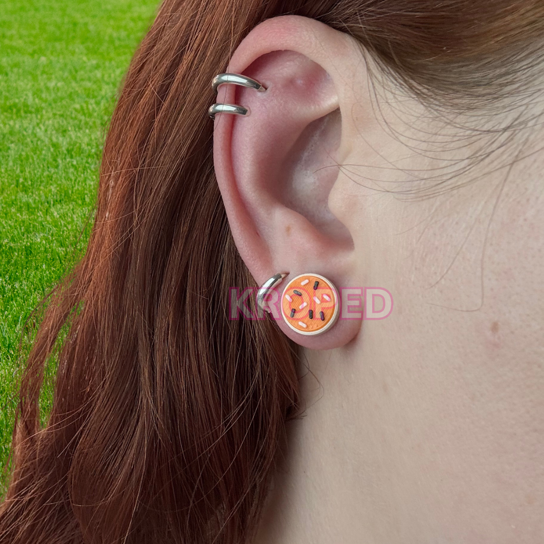 Halloween Sugar Cookie Stud Earrings