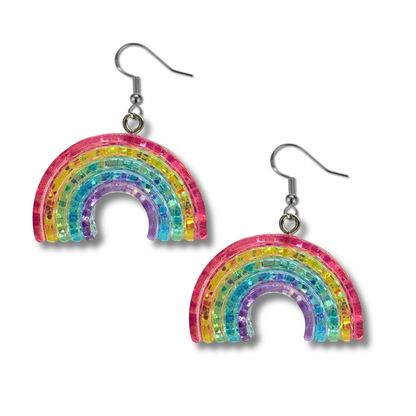 Glitter Rainbow Earrings