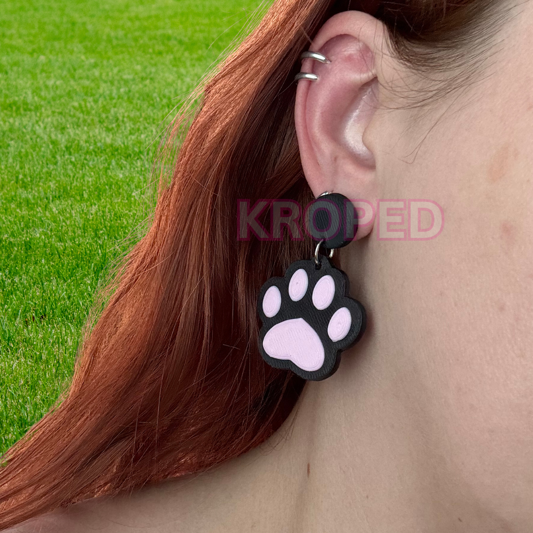 Pet Paw Stud Earrings - More Colors