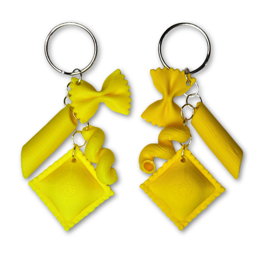 3D Printed Pasta Noodle Keychain