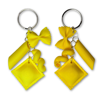 3D Printed Pasta Noodle Keychain
