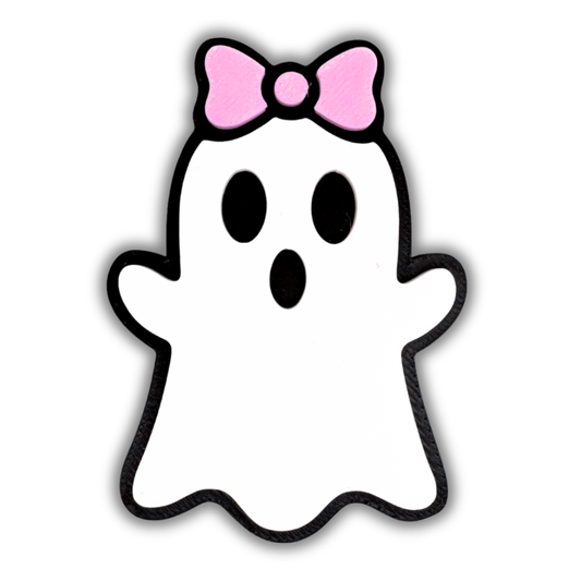 Girly Bow Ghost Magnet