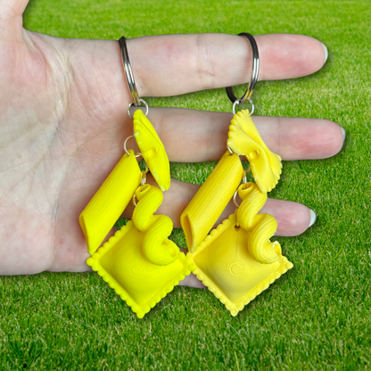 3D Printed Pasta Noodle Keychain