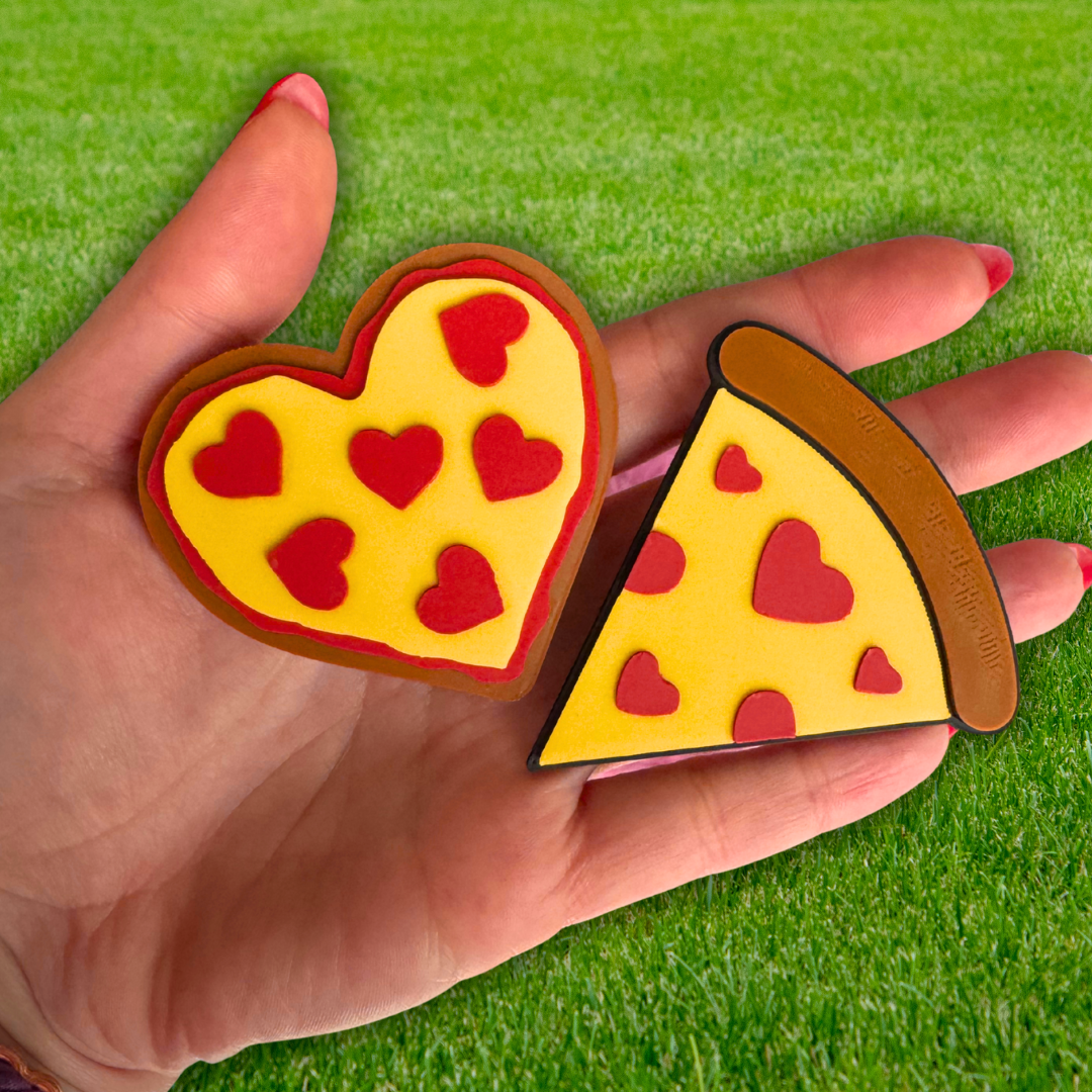 Heart Pizza Magnets