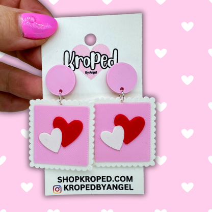 Heart Stamp Earrings