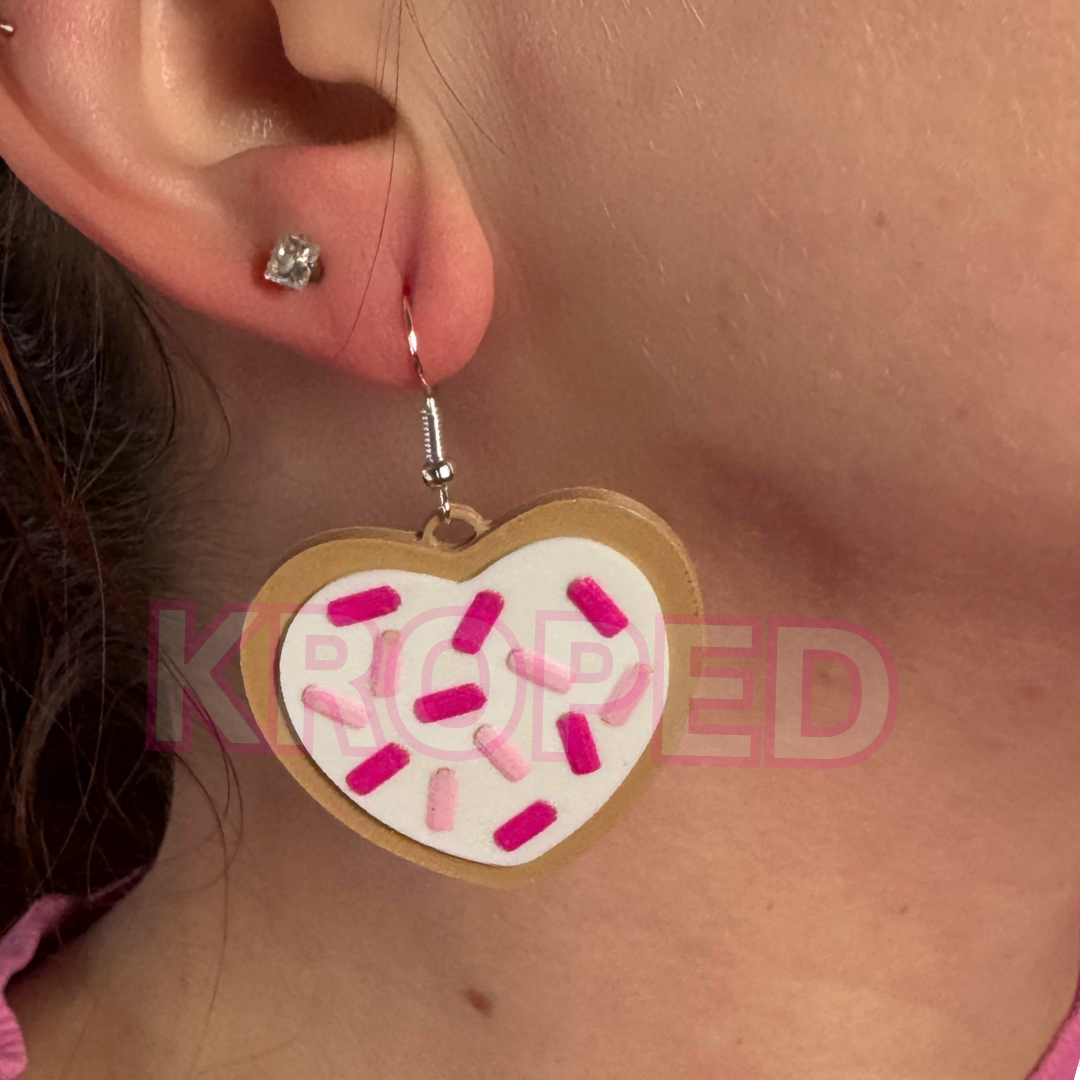 Valentine's Day Cookie Earrings