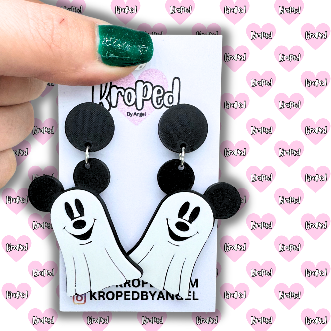 Ghost Mouse Earrings