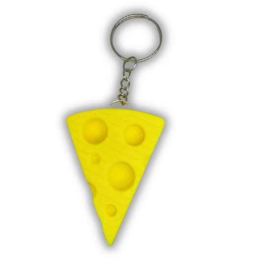 Cheese Wedge Keychain