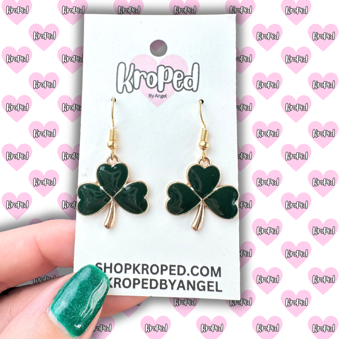 Heart Shamrock Earrings